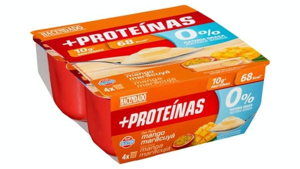 Yogur puré mango y maracuya