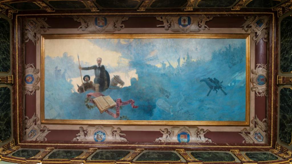 La pintura de Andrade en su estado original.