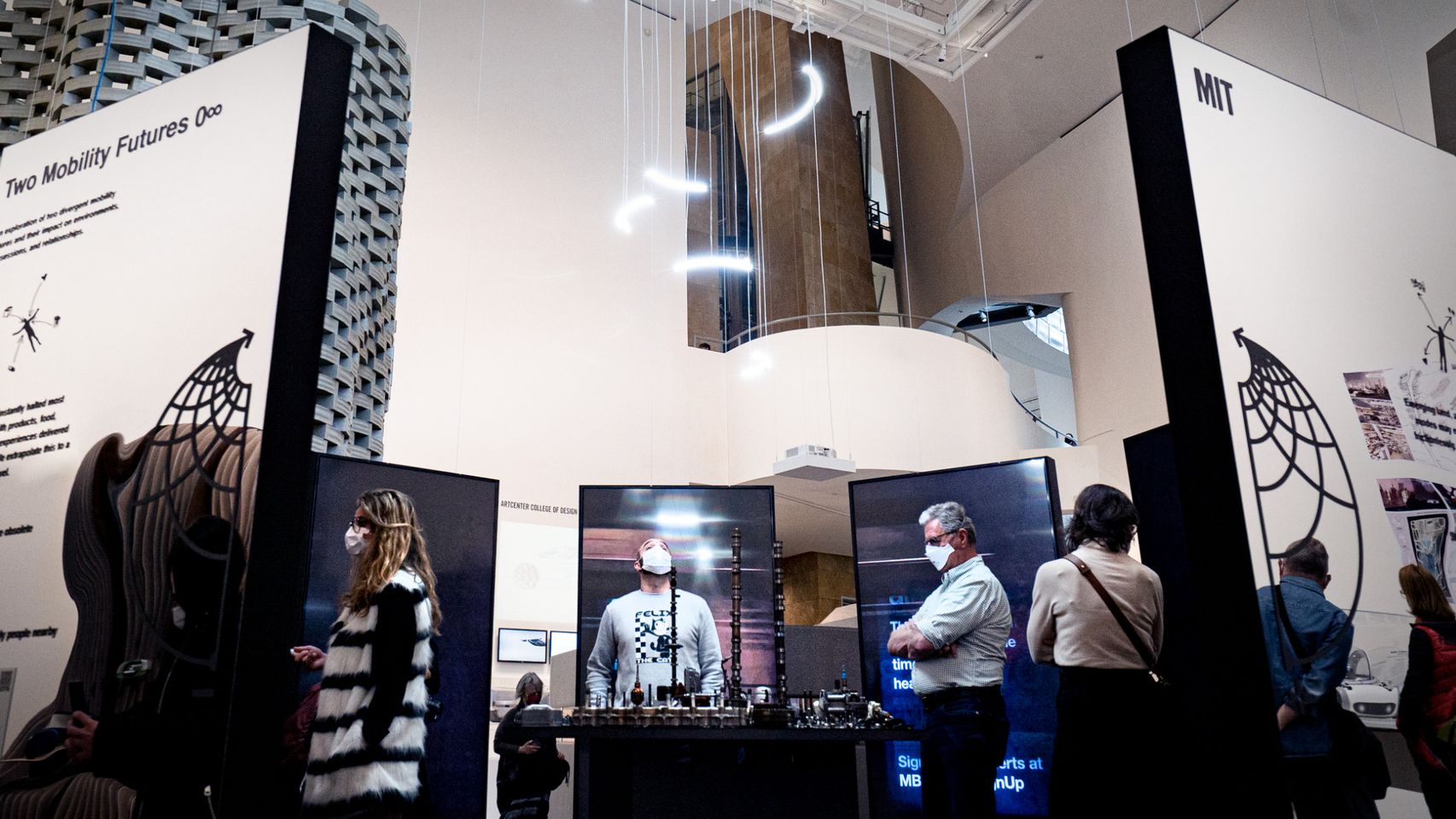 La instalación inmersiva '0∞. Dos futuros de la movilidad' del grupo City Science del MIT Media Lab.
