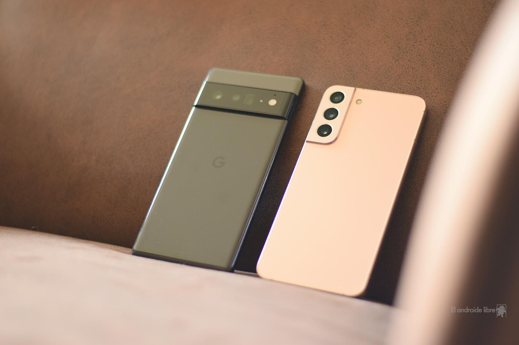 Samsung Galaxy S22+  y Google Pixel 6 Pro