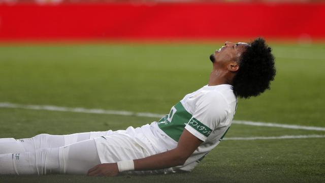 Johan Mojica, tras la derrota ante la Real Sociedad en la peor racha del Elche desde la llegada de Francisco.