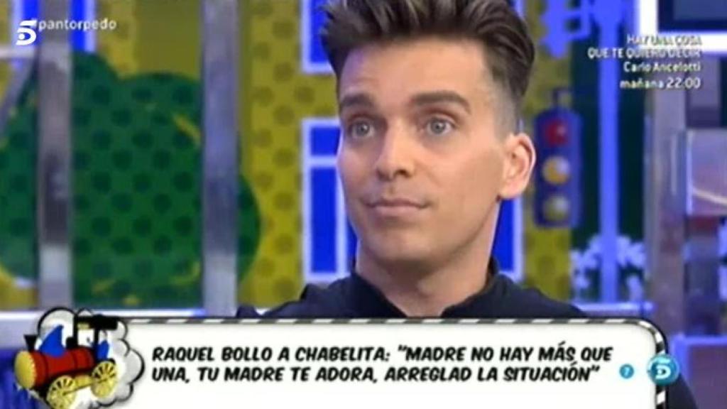 Juanjo Perona en el programa 'Sálvame' en el año 2014.