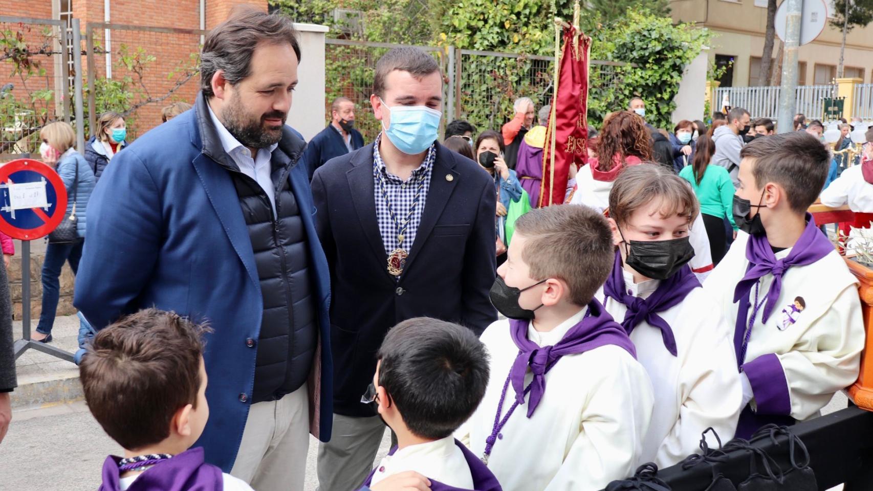 Paco Núñez en la Semana Santa de Albacete. Foto: PP CLM.
