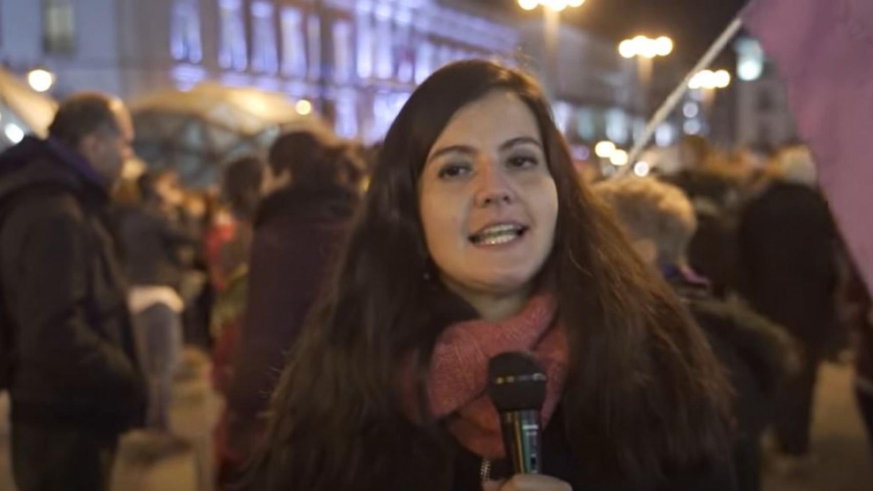Captura de pantalla de un vídeo que muestra a Gara Santana.
