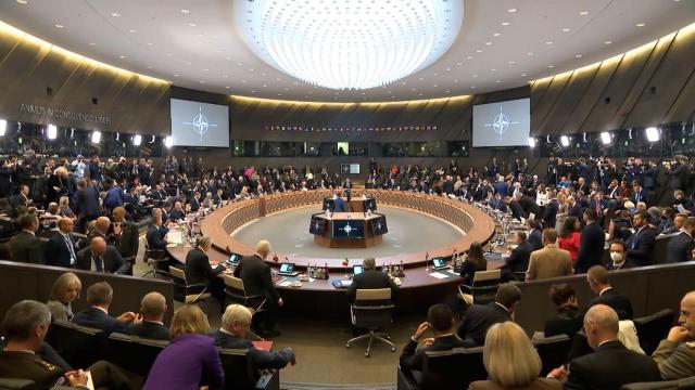 Reunión del Consejo del Atlántico Norte en la Cumbre de la OTAN.