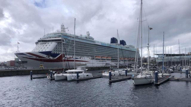 Britannia, en el Puerto de A Coruña