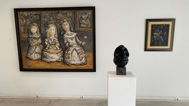 Exposición sobre Laxeiro en la Galería de Arte La Marina de A Coruña.