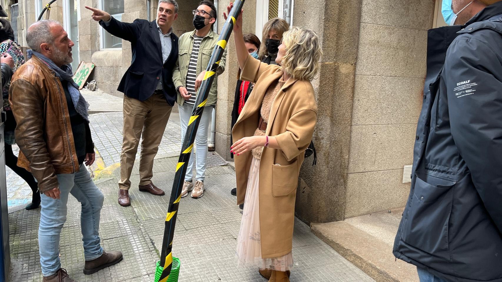 Vecinos de López Neira, en Vigo.