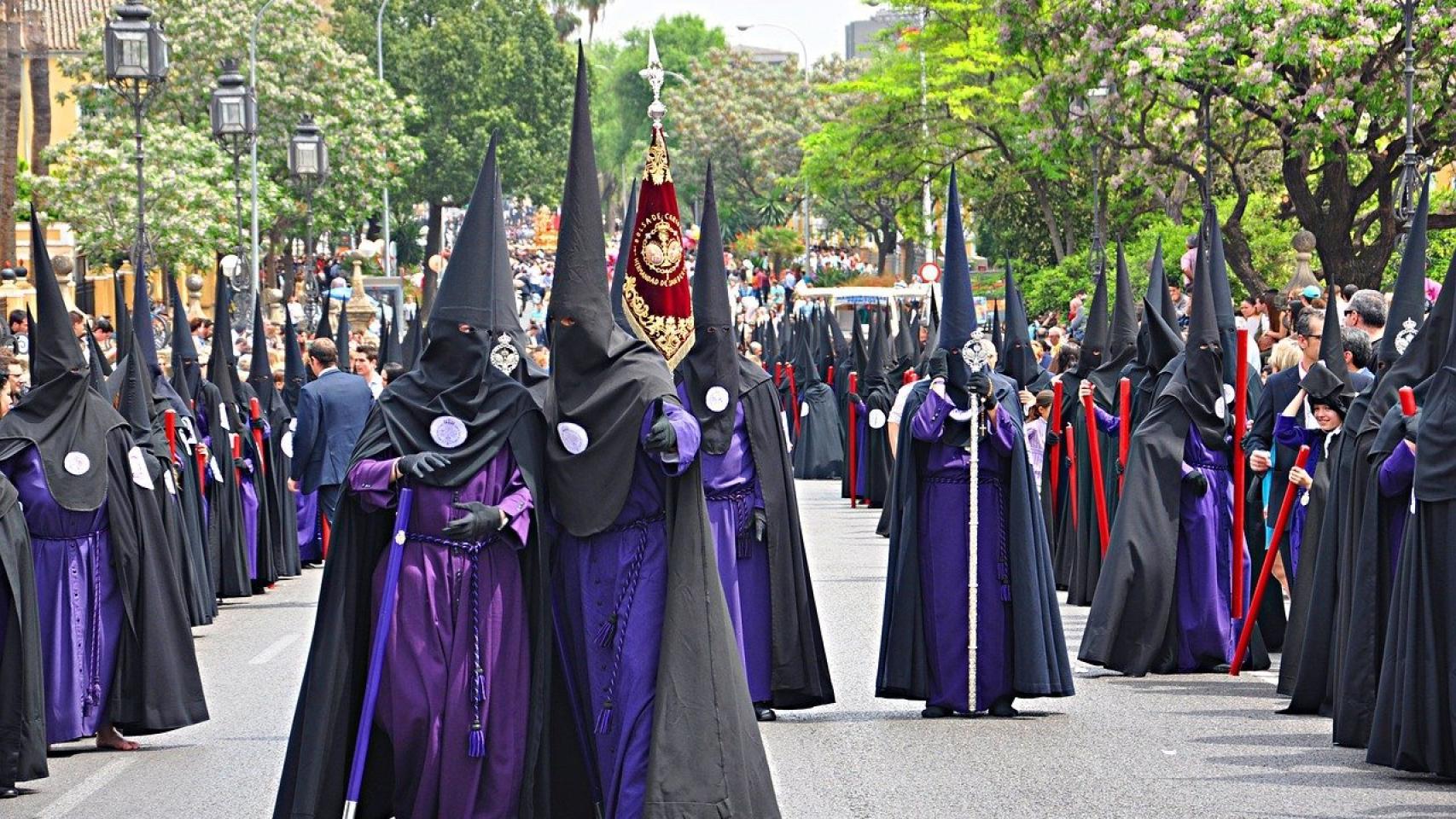 Una procesión de Semana Santa.