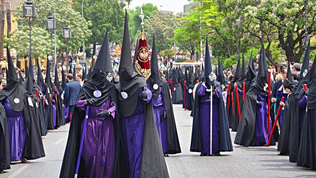 Una procesión de Semana Santa.