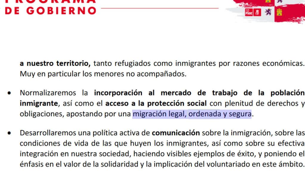 Programa electoral del PSOECYL