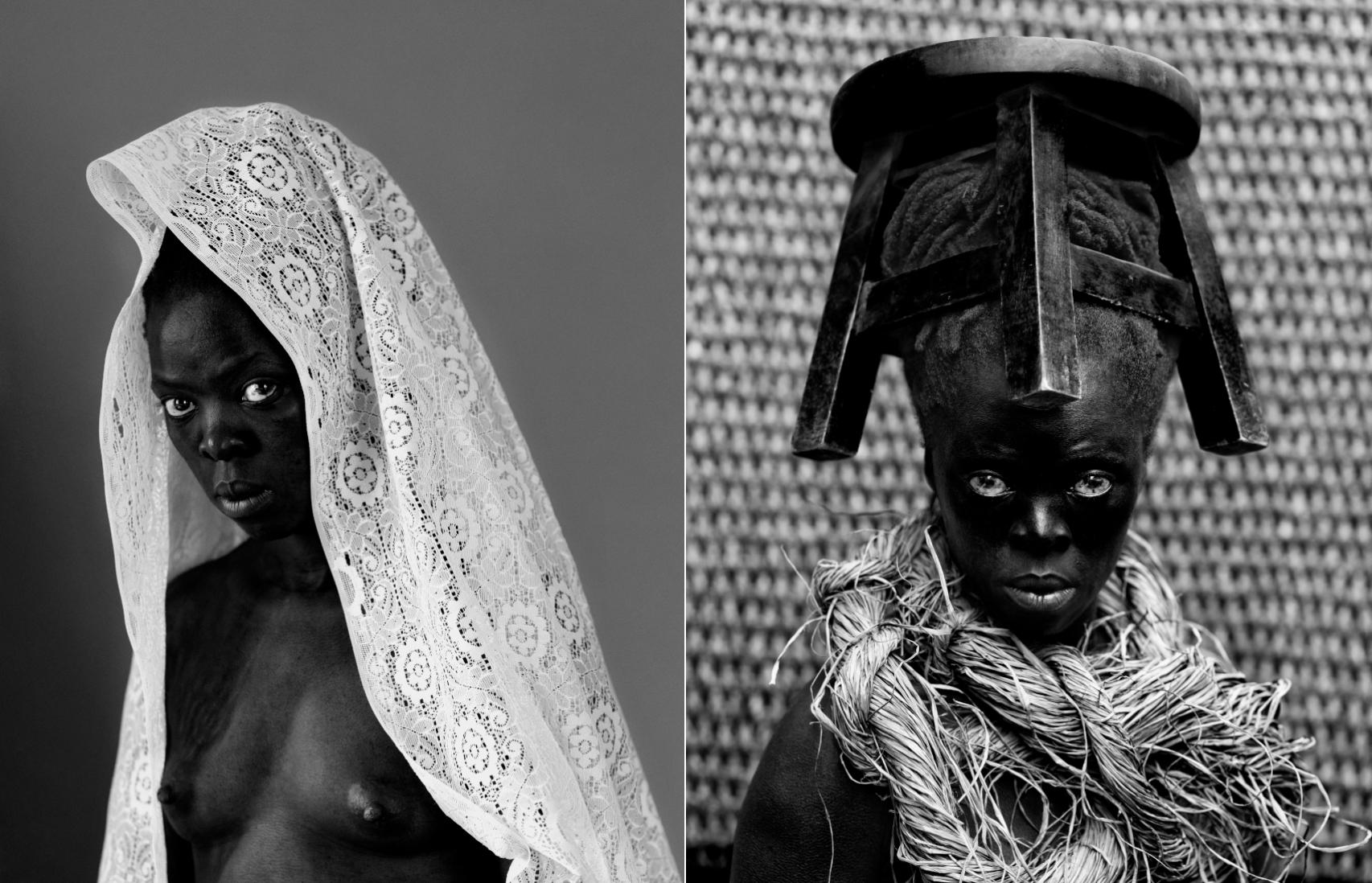 'Sibusiso Gagliari, Sardinia, Italy', 2015, y, a la derecha, 'Thembeka I, New York, Upstate', 2015