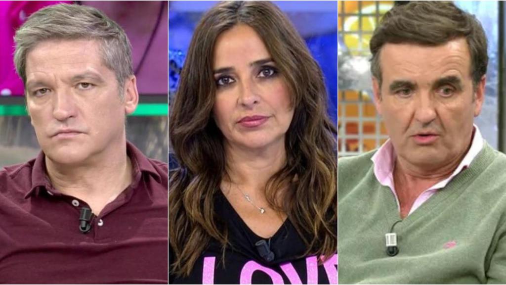 Gustavo González, Carmen Alcayde y  Antonio Montero en montaje de BLUPER.