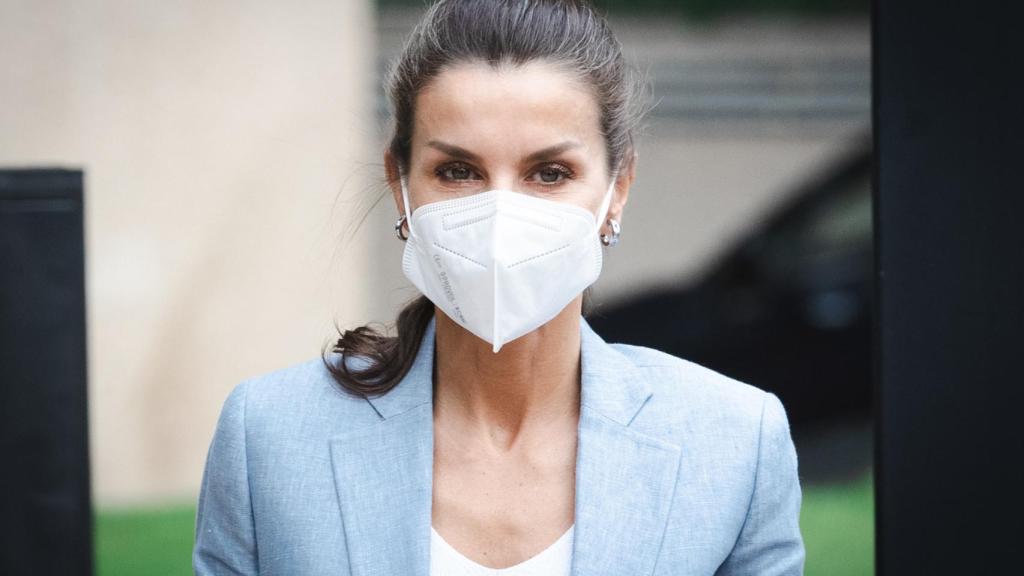 La reina Letizia durante un acto institucional con la fundación Unicef en julio de 2021.