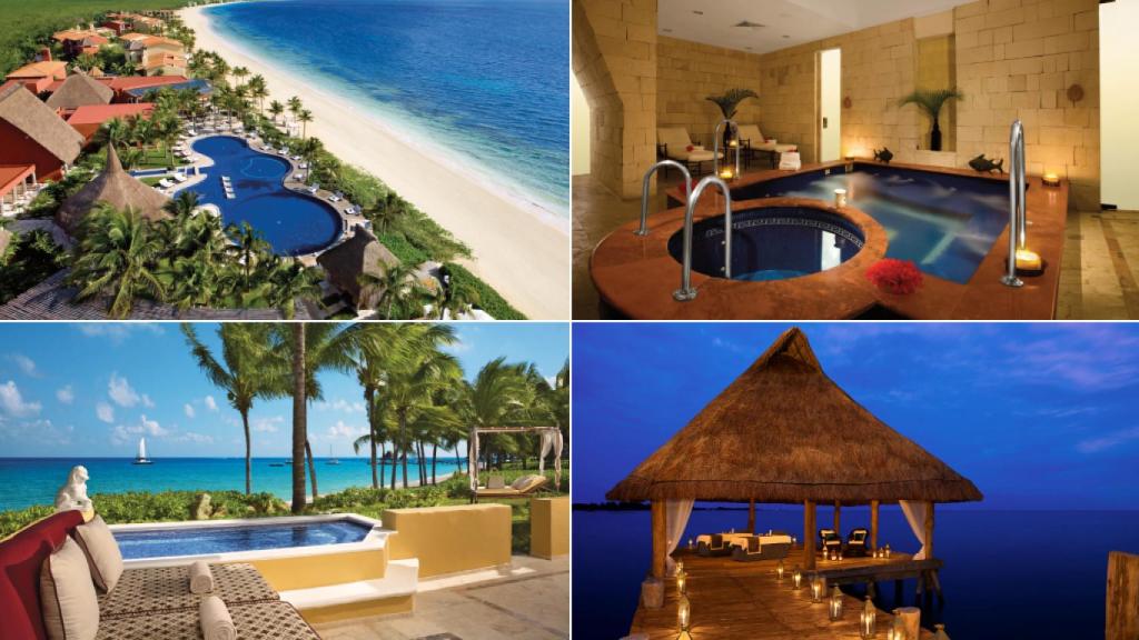 Diferentes espacios del hotel en el que se aloja Patricia Santamarina.