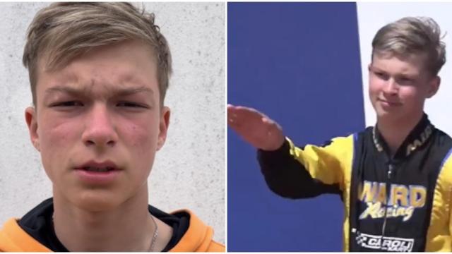 El piloto ruso Artem Severiukhin pide perdón tras hacer un saludo nazi