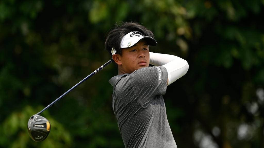 Ratchanon Chantananuwat, 'TK', jugando durante un torneo del Asian Tour