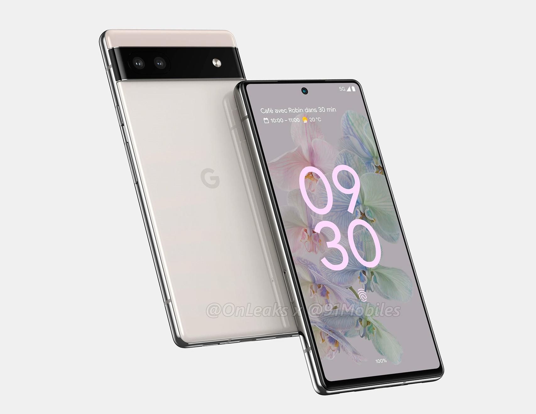 Render del Pixel 6a