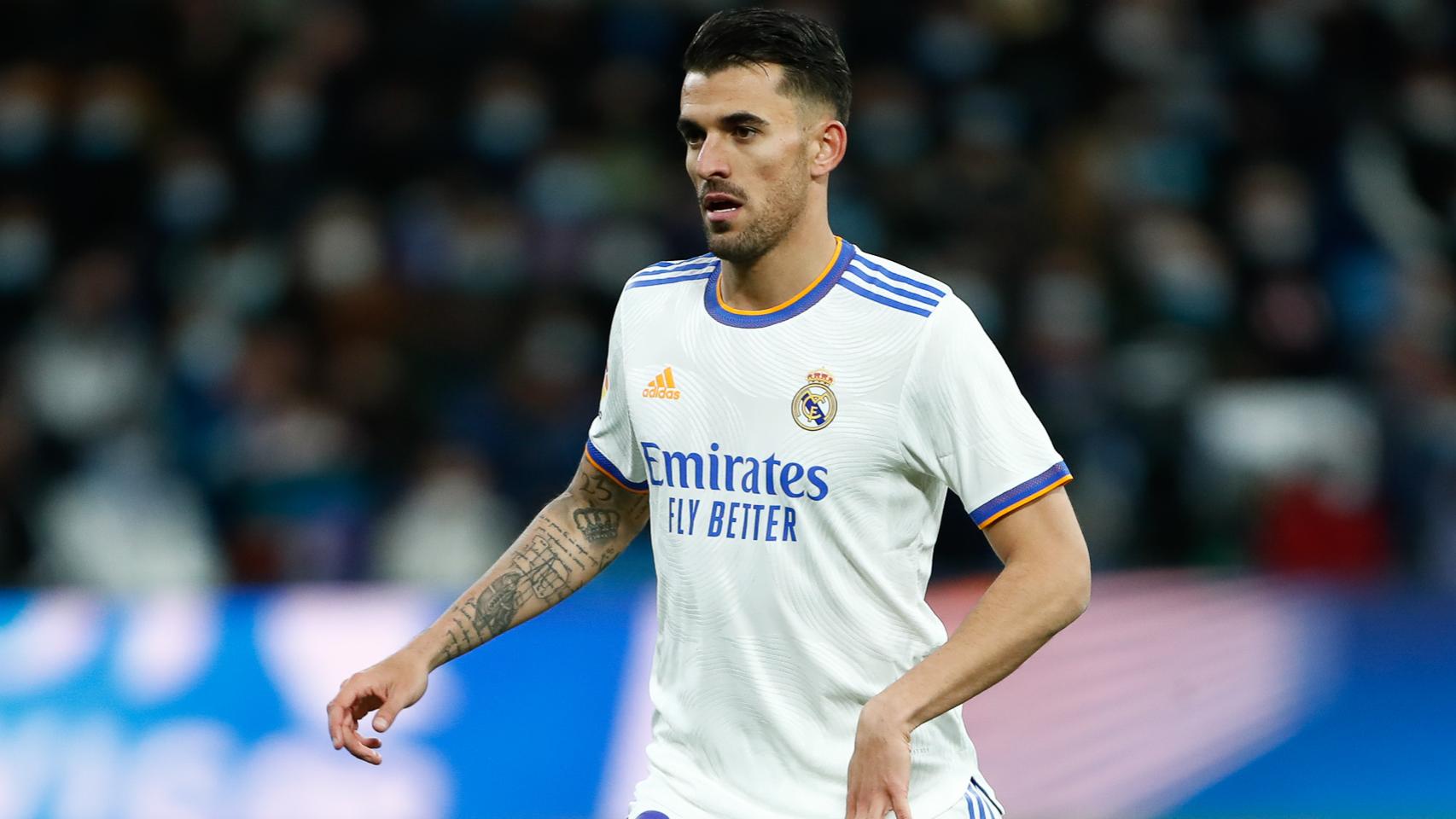 Dani Ceballos, en un partido del Real Madrid de la temporada 2021/2022