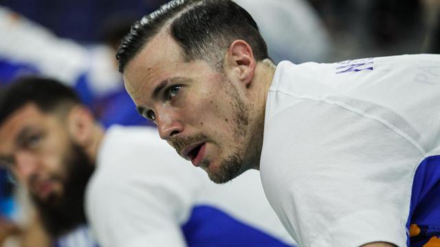 Thomas Heurtel durante un entrenamiento del Real Madrid