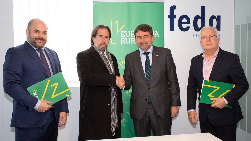 Carlos Prior, Ignacio García, Miguel Ángel Escalante y José Luís Yáñez. Foto: Eurocaja Rural.