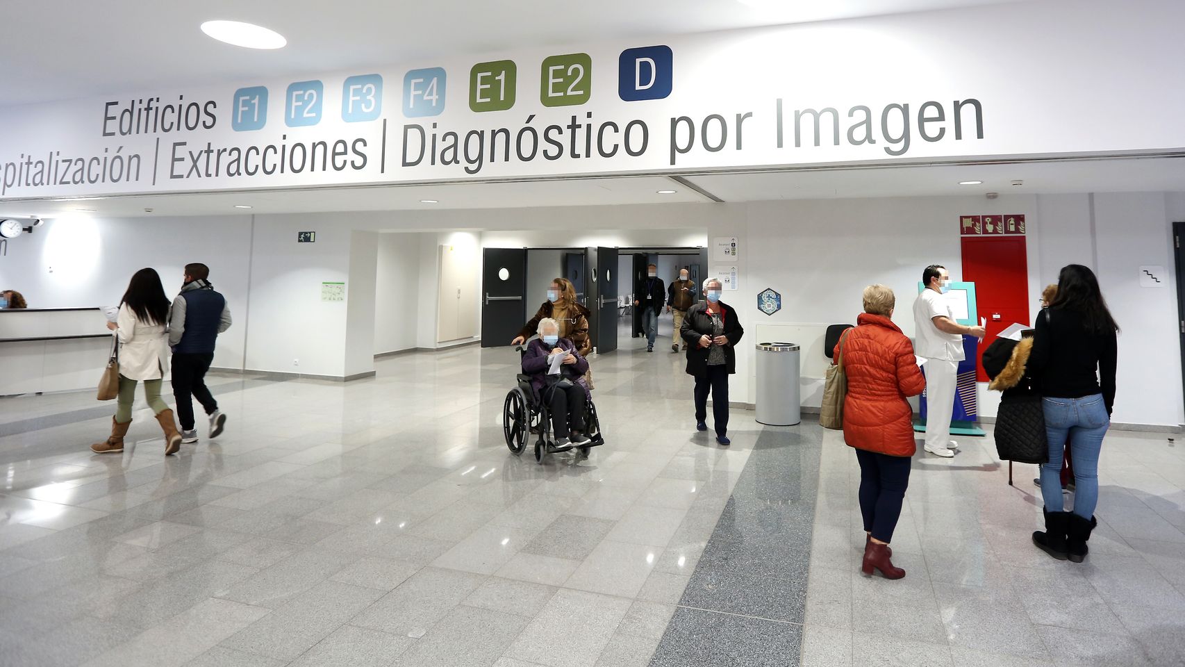El interior del Hospital Universitario de Toledo.
