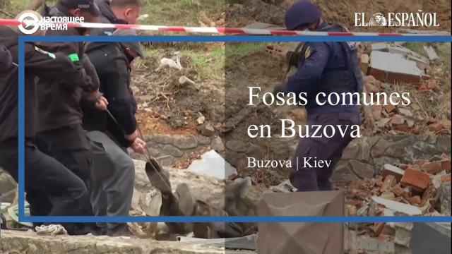 Fosas comunes en Buzova