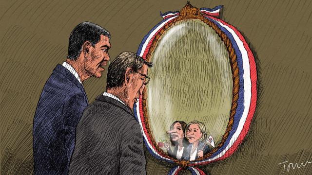 Sánchez y Feijóo, ante el espejo francés