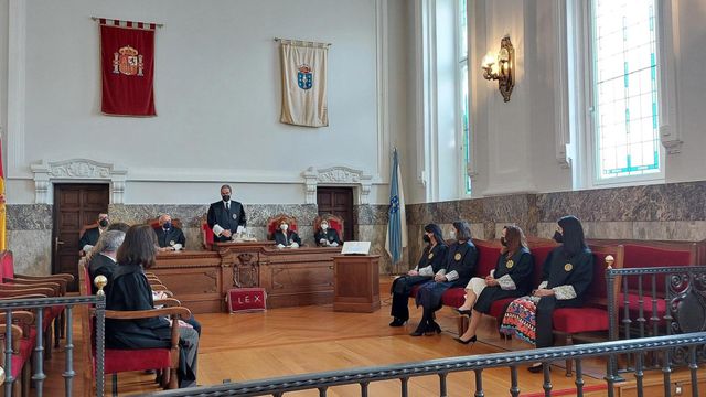 Acto de ascenso a magistradas de cuatro juezas.
