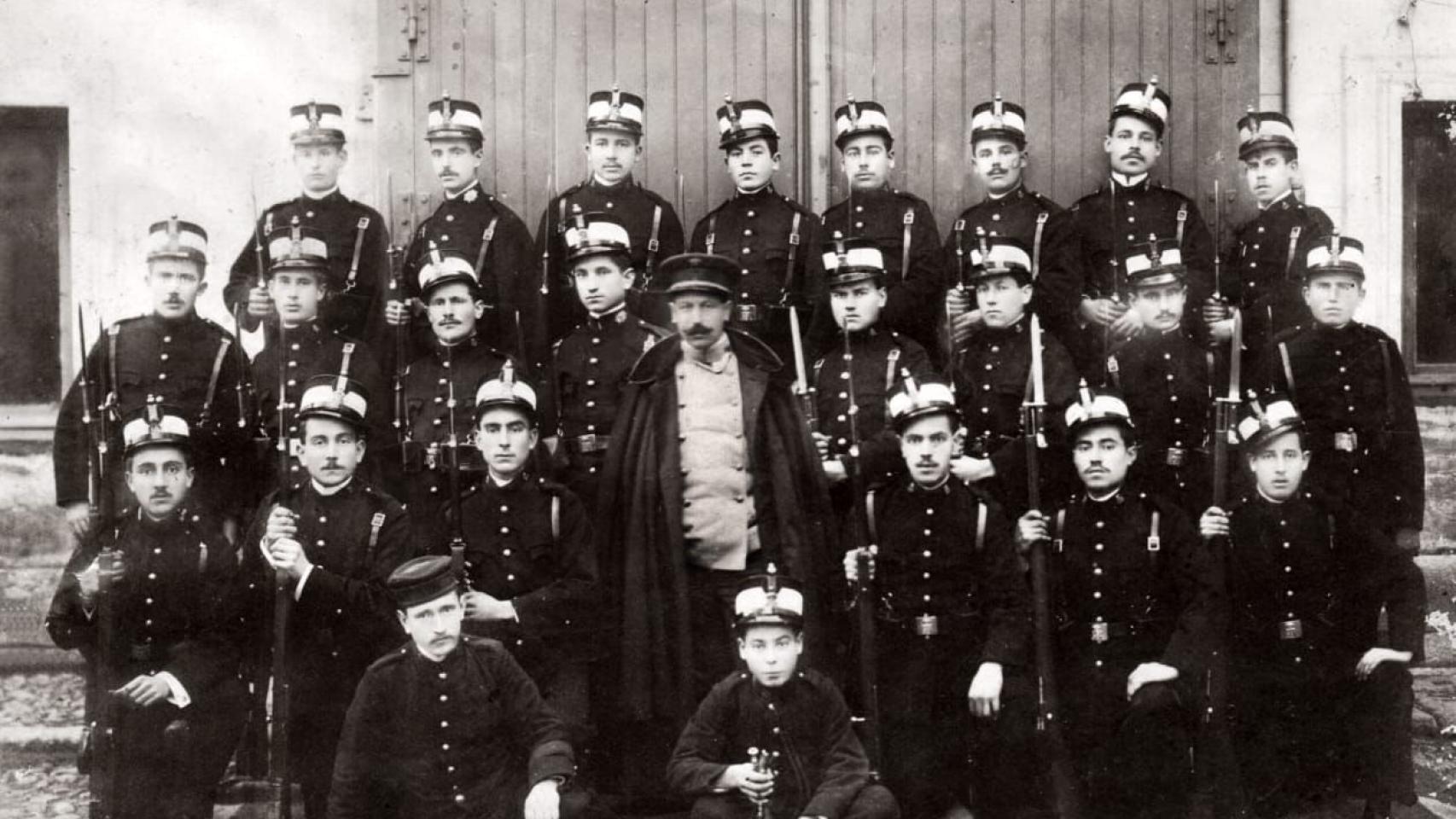 Grupo de carabineros de La Carihuela, 1939.