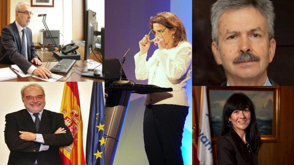 Juan Carlos Lentijo, Josep María Serena i Sender, Teresa Ribera, Juan Luis Navarro y Belén Gualda.