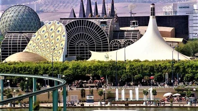 Vista de la Exposición Universal de Sevilla, en 1992.