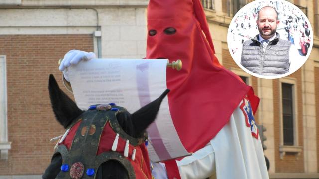 Álvaro Gimeno pronuncia el pregón durante un año anterior