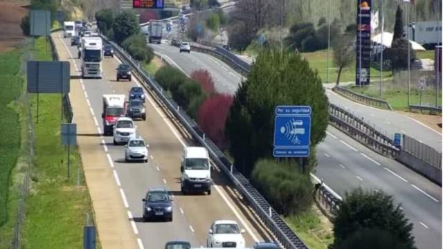 La A-62 registra cuatro kilómetros de retenciones en sentido Tordesillas entre las localidades de Arroyo de la Encomienda y Simancas