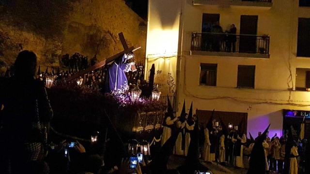 Bajada de El Mozo y la Virgen de la Esperanza por Santa Lucía