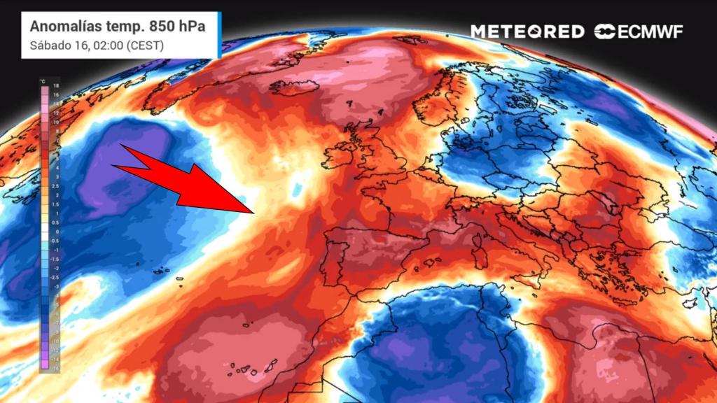 Anomalías de calor en el final de Semana Santa. Meteored.