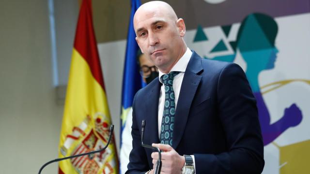 Luis Rubiales durante un acto de la RFEF