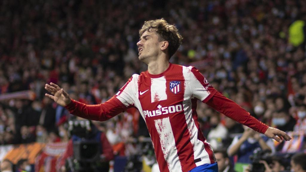 Antoine Griezmann se lamenta tras una ocasión fallada ante el Manchester City
