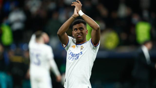 Rodrygo Goes, en un partido del Real Madrid de la temporada 2021/2022