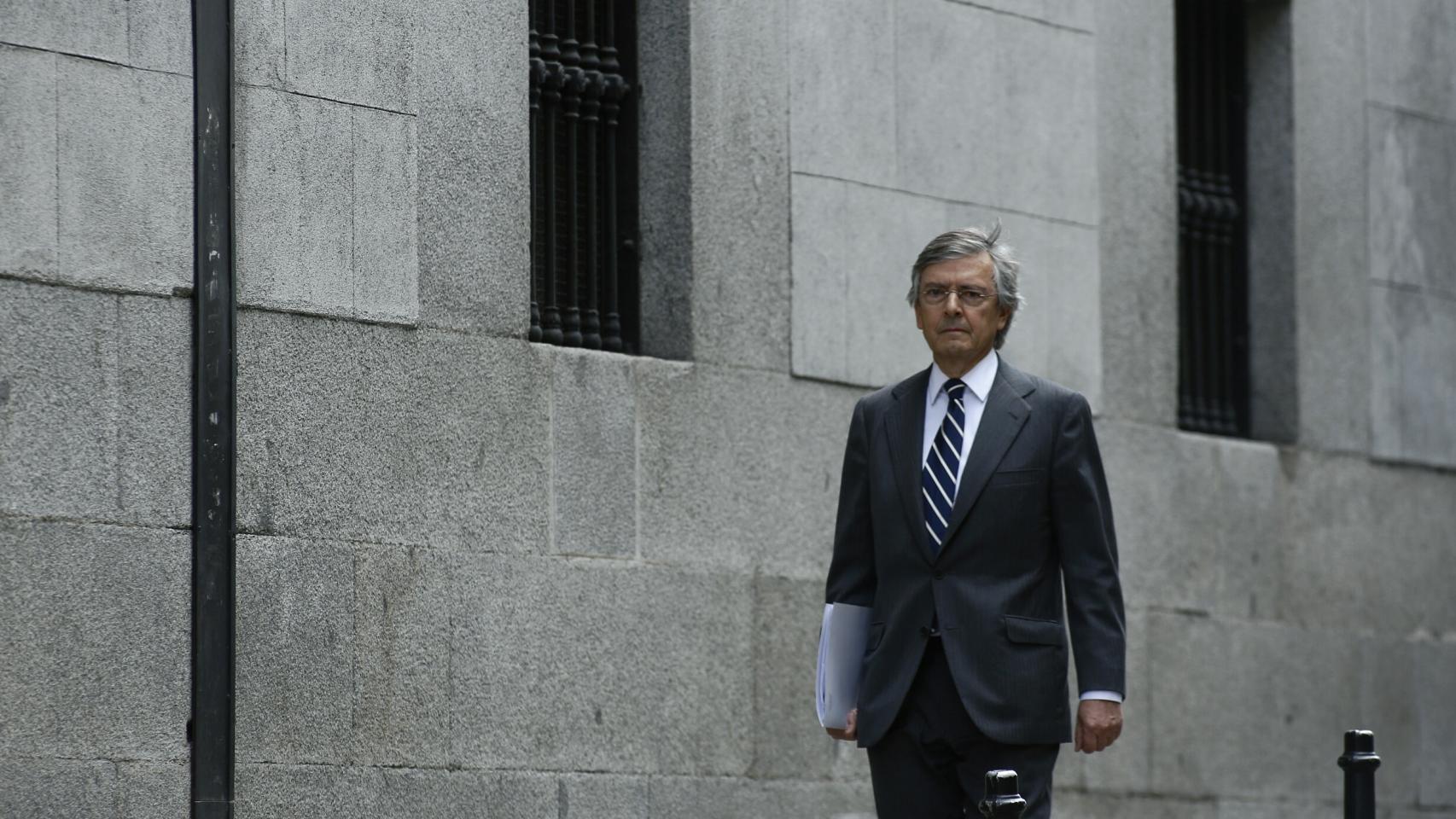 El abogado y exdiputado del PP Jorge Trías declara por el 'caso Bárcenas'.