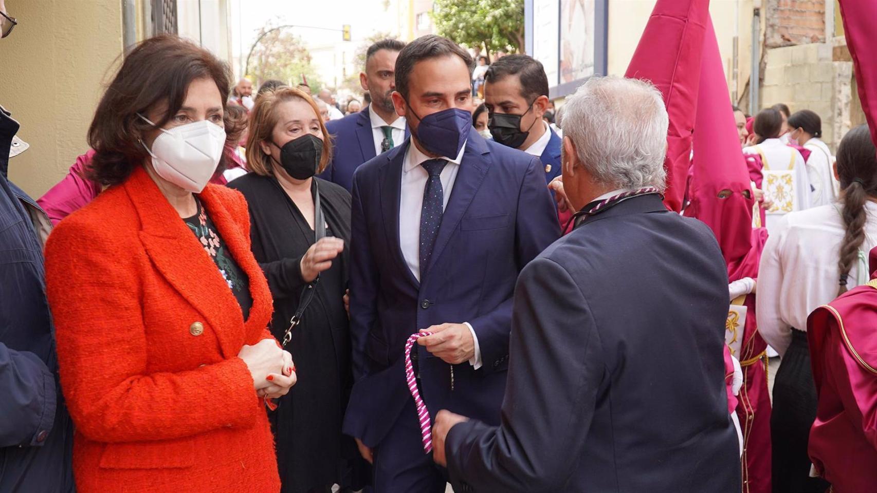 El portavoz municipal socialista, Daniel Pérez, con los concejales Rosa del Mar Rodríguez, Carmen Martin y Rubén Viruel.