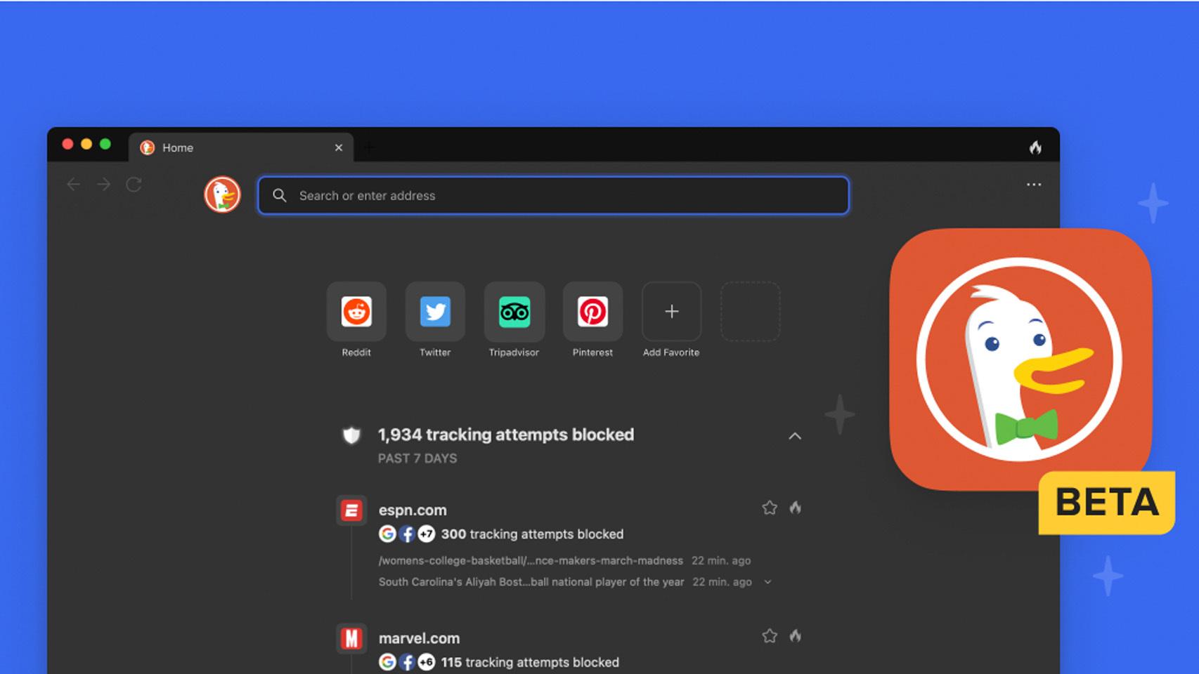 DuckDuckGo en Beta.