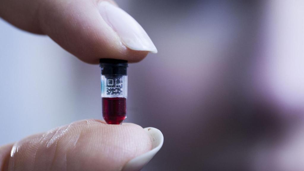 Uno de los dispositivos de Theranos.
