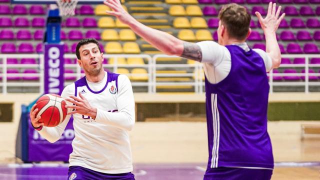 Sergio de la Fuente durante un entrenamiento