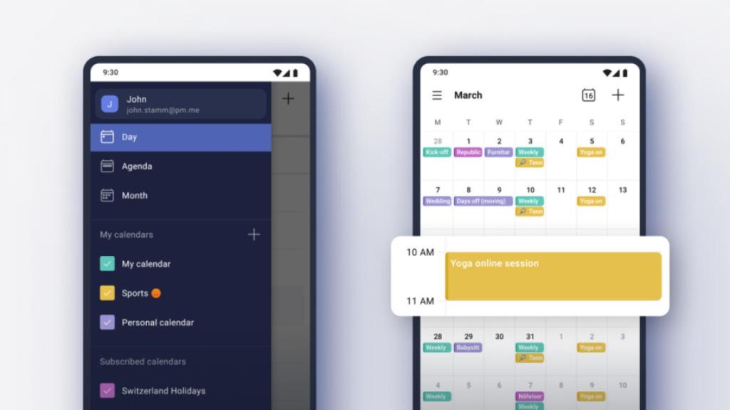 Proton Calendar