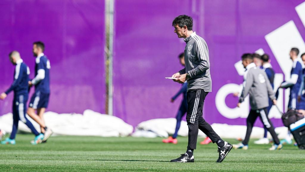 Pacheta durante un entrenamiento