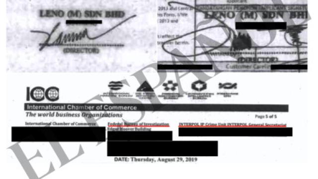 Distintas firmas atribuidas a la empresa en  los documentos aportados por los comisionistas.