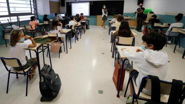 Alumnos en clase en la Comunidad Valenciana, en imagen de archivo.