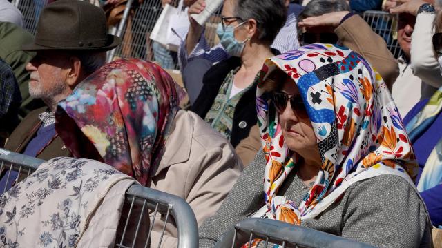 Calor entre el público del Sermón de las Siete Palabras