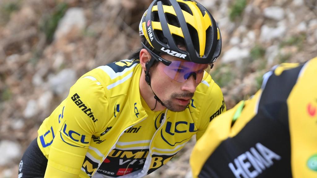 Primoz Roglic durante una etapa de la Paris-Niza 2022